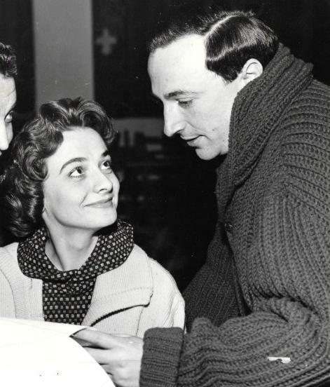 Alvin with his wife, actress Jacqueline Hill